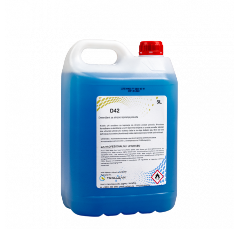 D-42 Detergent for professional dishwashing machine - Tracto